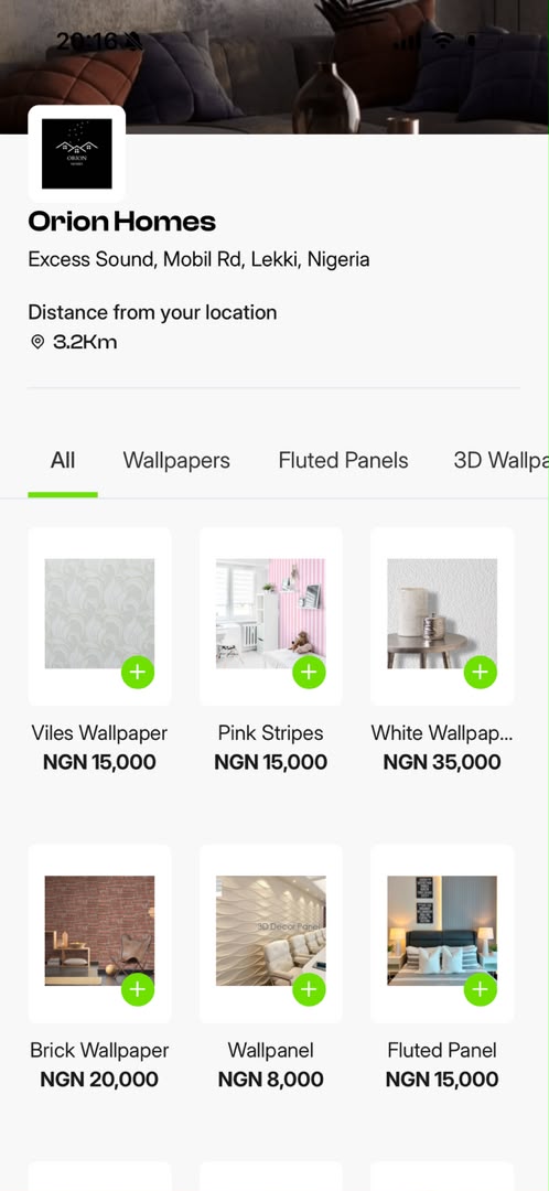Vendesquare customer store screen
